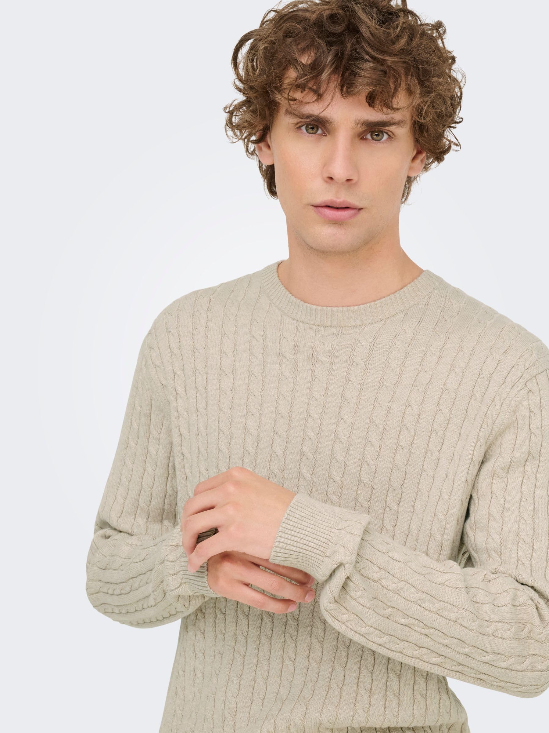 ONLY & SONS Onsloui Pullover Maglione Uomo Girocollo