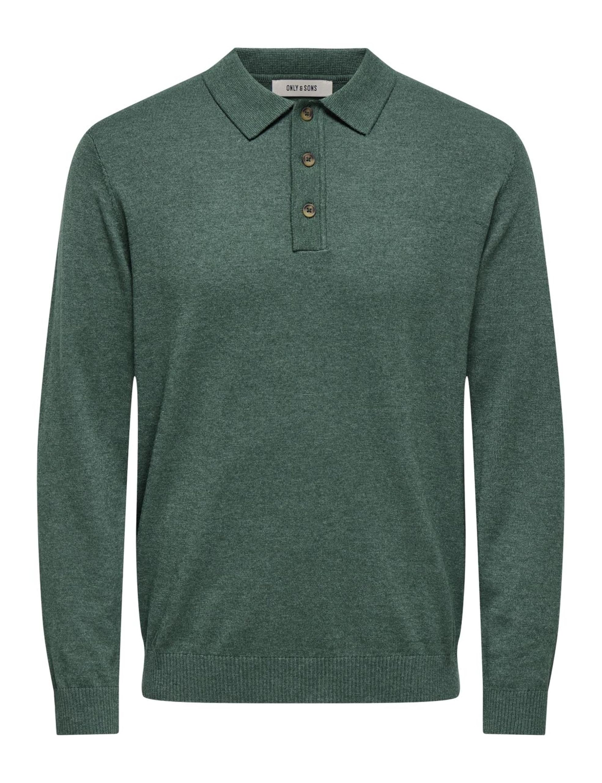 ONLY & SONS ONSLOUI Polo Maglia Lunga Caffè