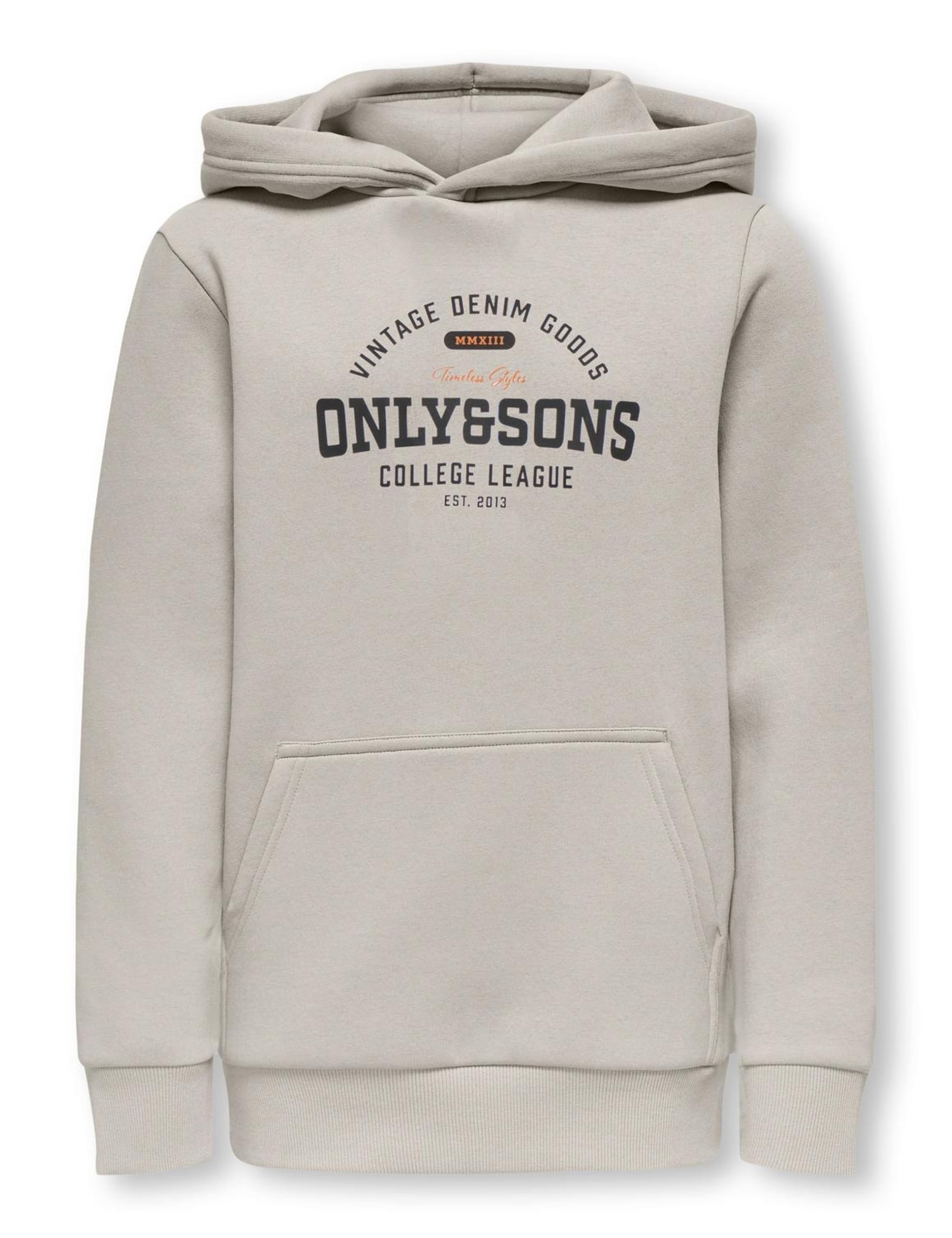 Only & Sons Osjceres Felpa Bambino 134 Castor Gray