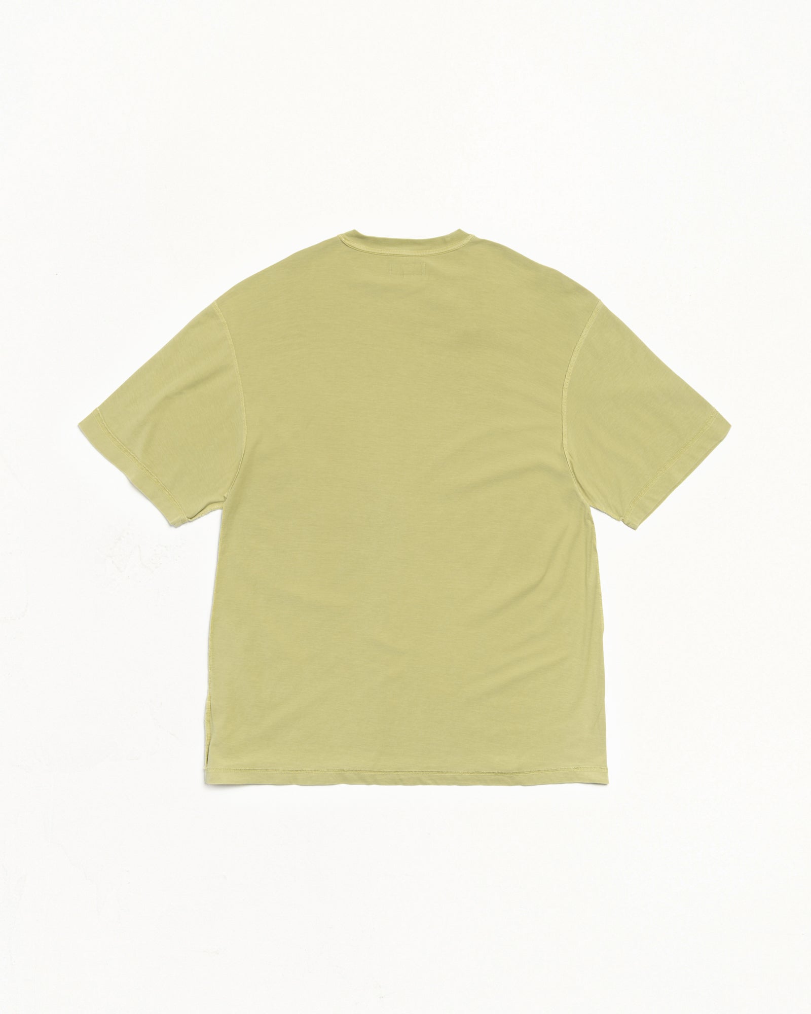 Stussy Lazy Tee maglietta verde moss cotone 190 gsm