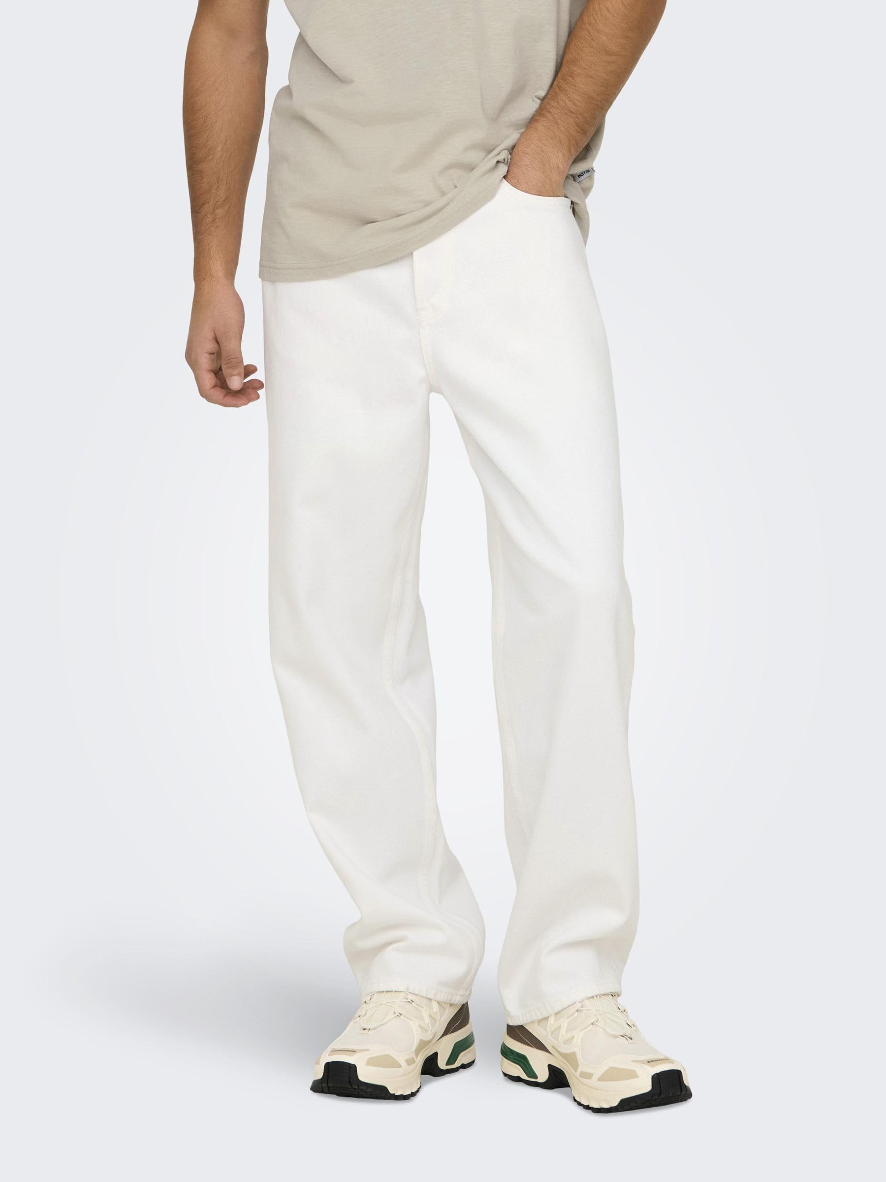 Only & Sons Onsfade Loose Jeans uomo 33W/32L vita media
