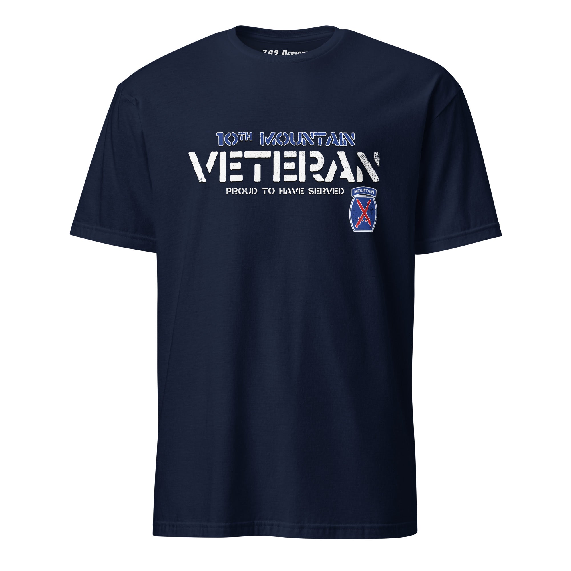 7.62 Design Army 10th Mountain maglietta uomo blu navy
