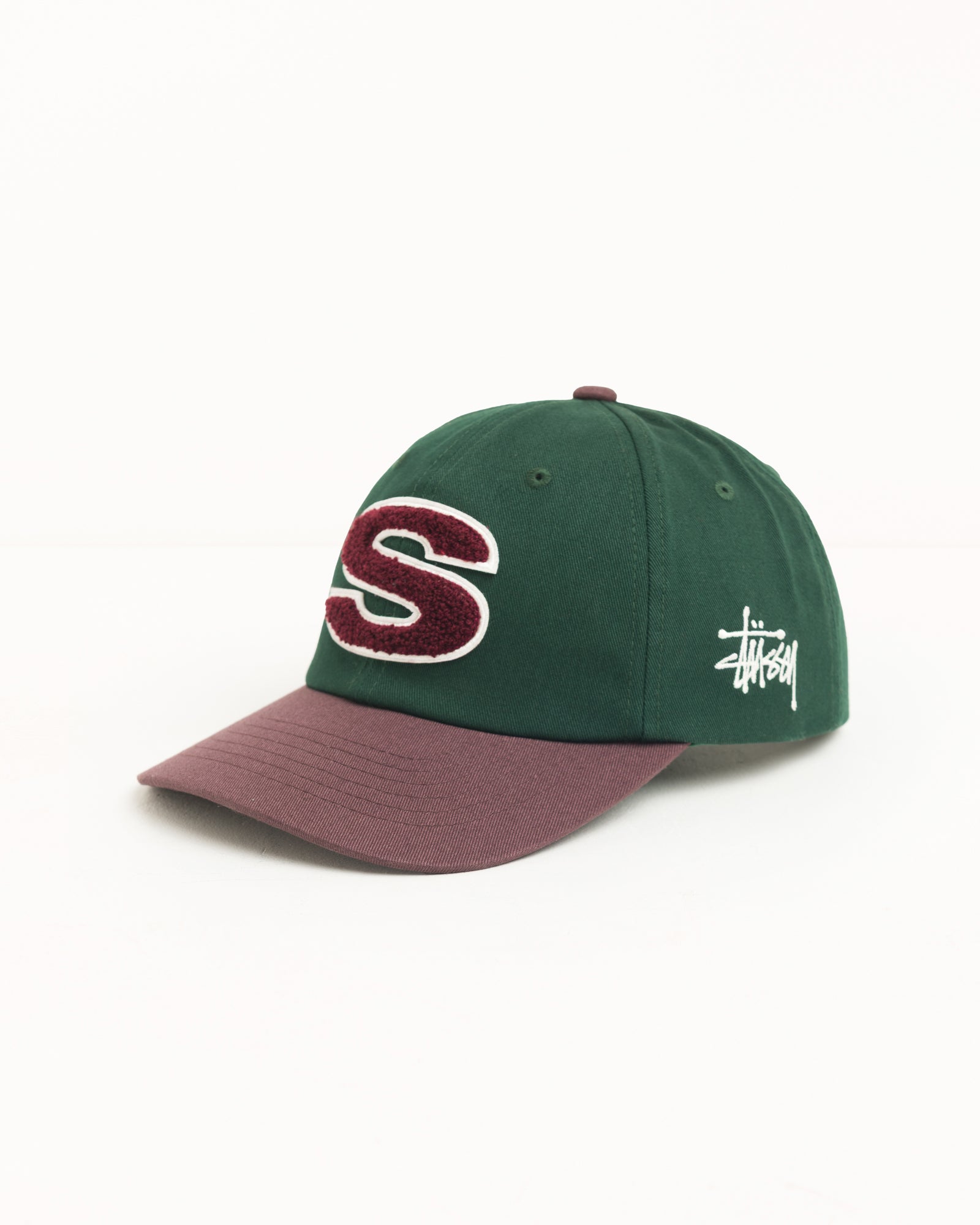 Stussy Chenille S Snapback Cap berretto spruce cotone