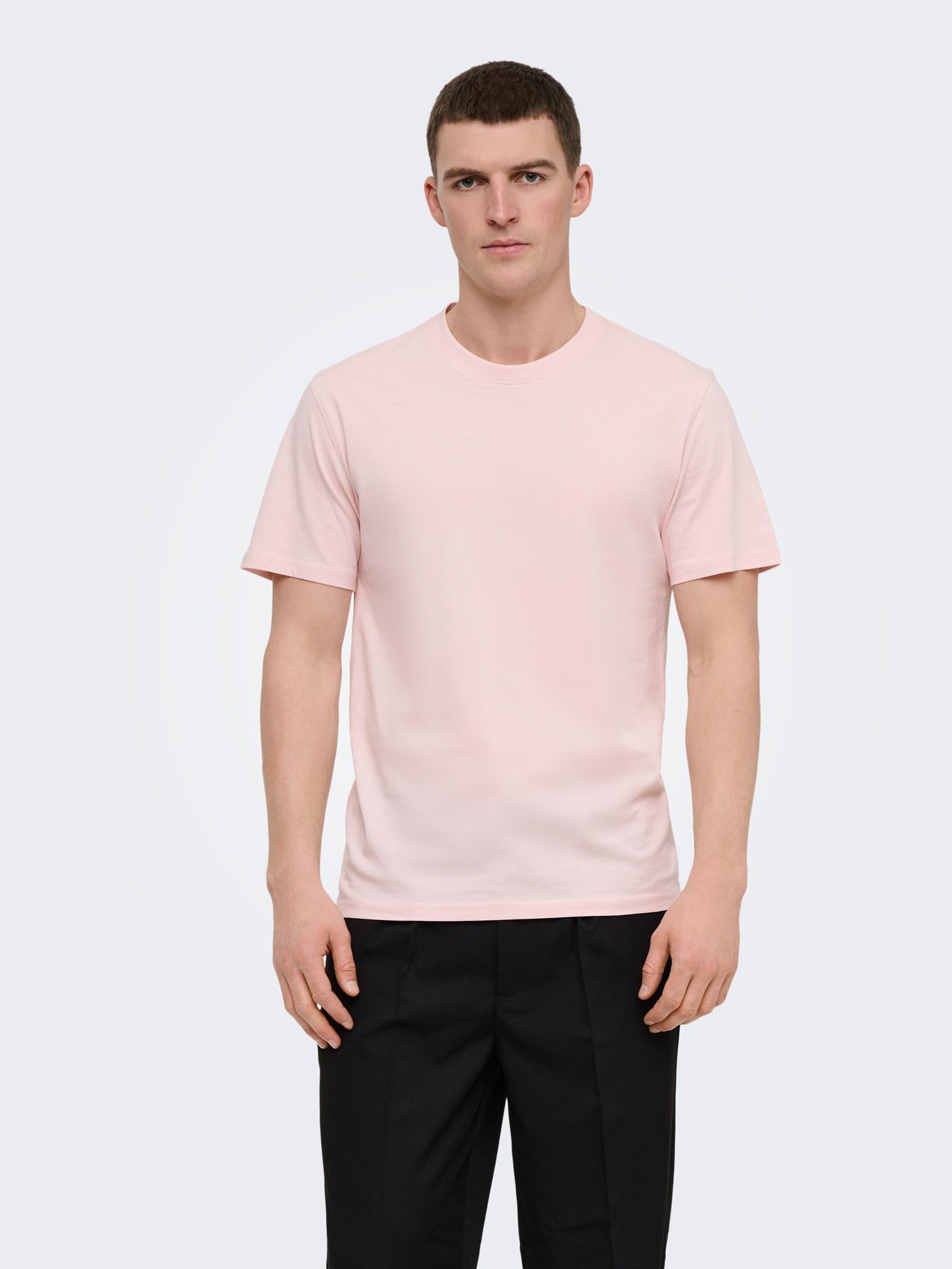 ONLY & SONS Onsmax t-shirt maglietta uomo blu notte cotone