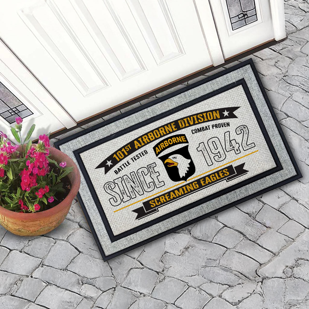 7.62 Design 101st Airborne Zerbino 46x76 cm Grigio Gomma