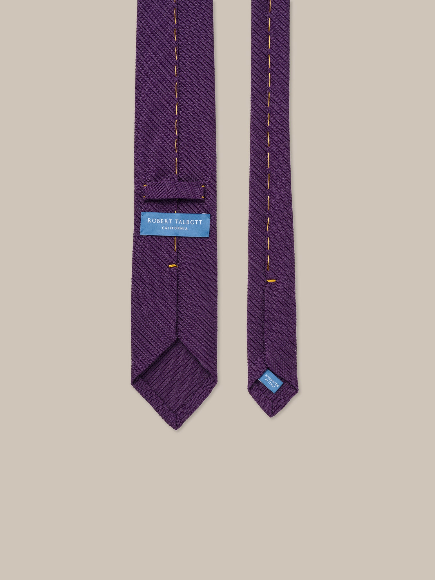 Robert Talbott Duvall Grenadine cravatta seta viola REG