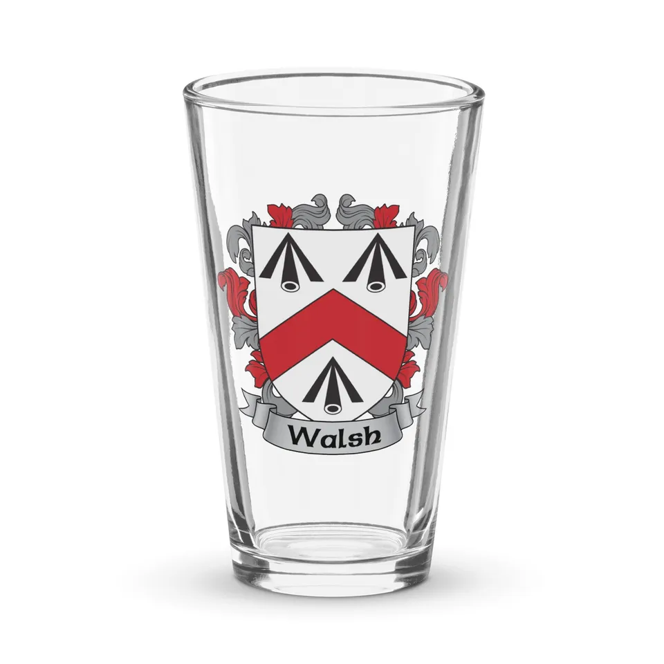 7.62 Design Walsh Bicchiere Birra Pint 473 ml Stemma Irlandese