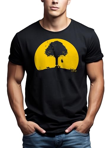 Makaya T-Shirt Uomo stampa divertente cotone XXL