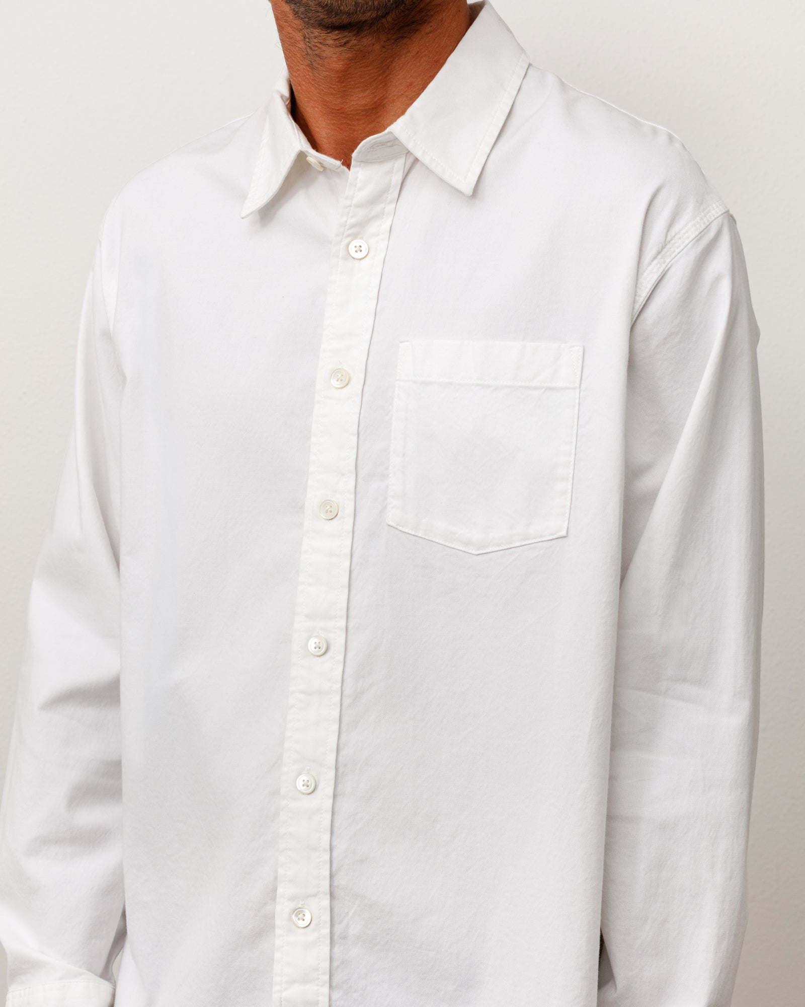 Stussy Oxford Shirt camicia bianca cotone oxford