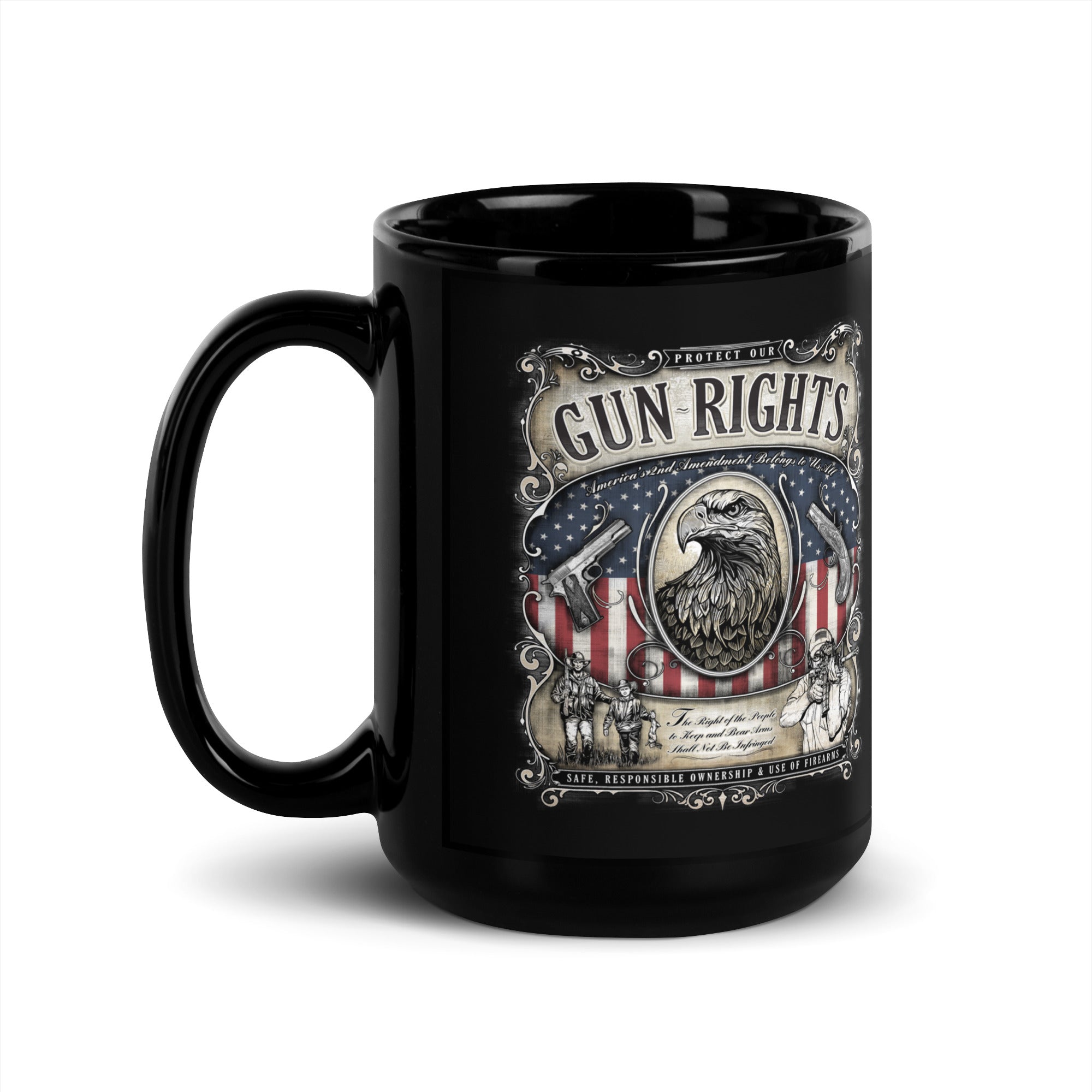7.62 Design Gun Rights tazza ceramica 15 oz nera