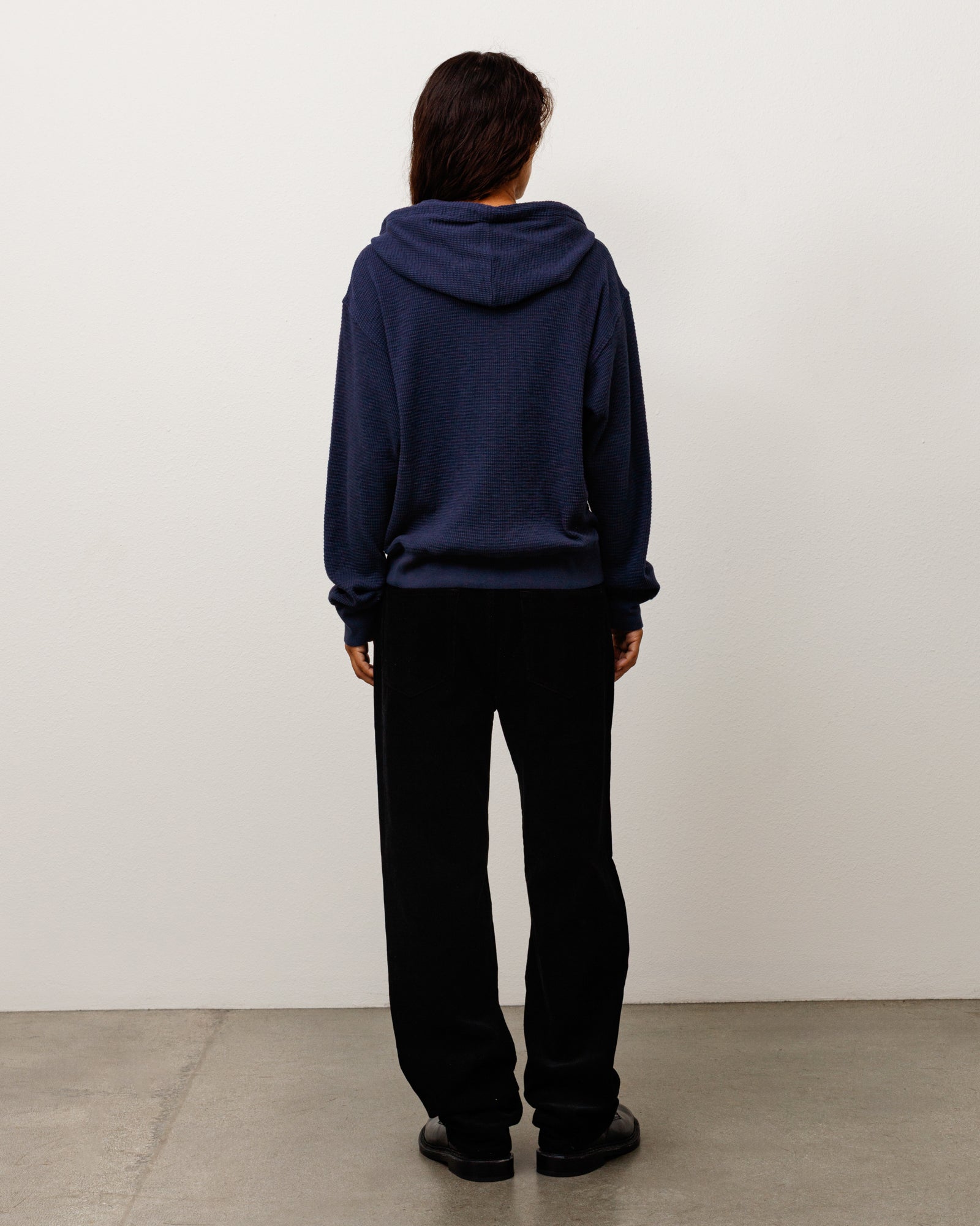 Stussy Lightweight Thermal Hoodie felpa cappuccio Navy