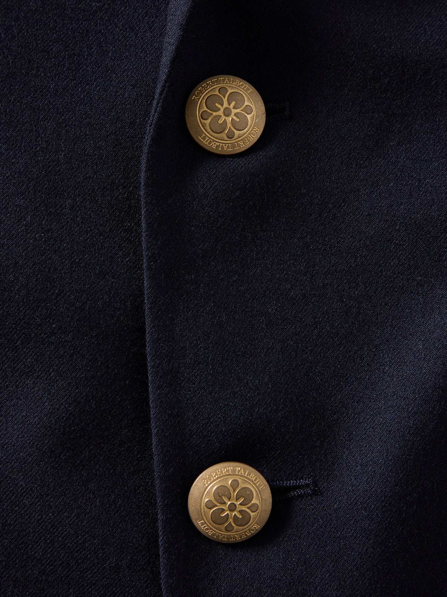 Robert Talbott Booth blazer lana navy monopetto 40R