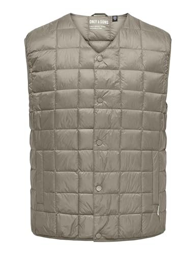 Only & Sons Onsgavin Life Gilet Trapuntato Uomo L Nero