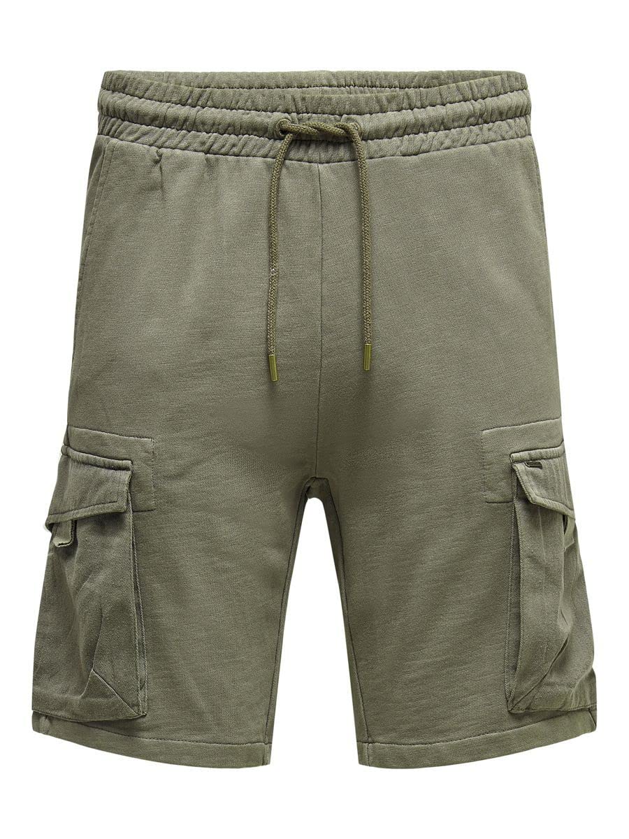 Only & Sons pantaloncini uomo nero shorts cotone