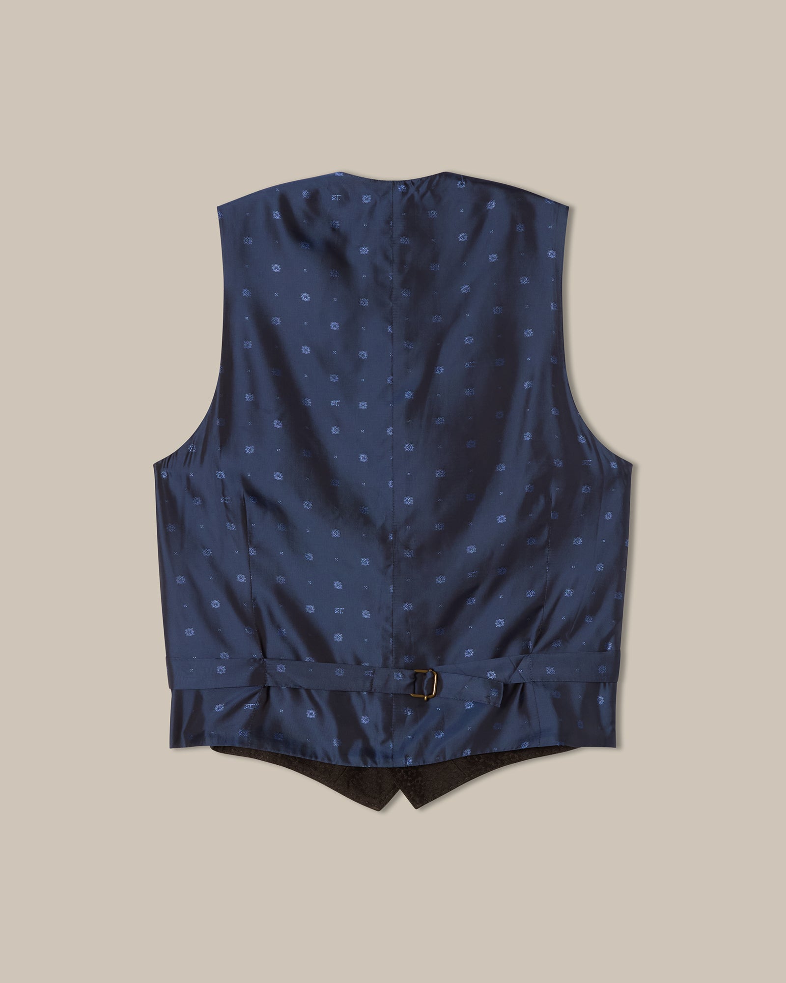 Robert Talbott Astaire gilet broccato lana seta nero 44