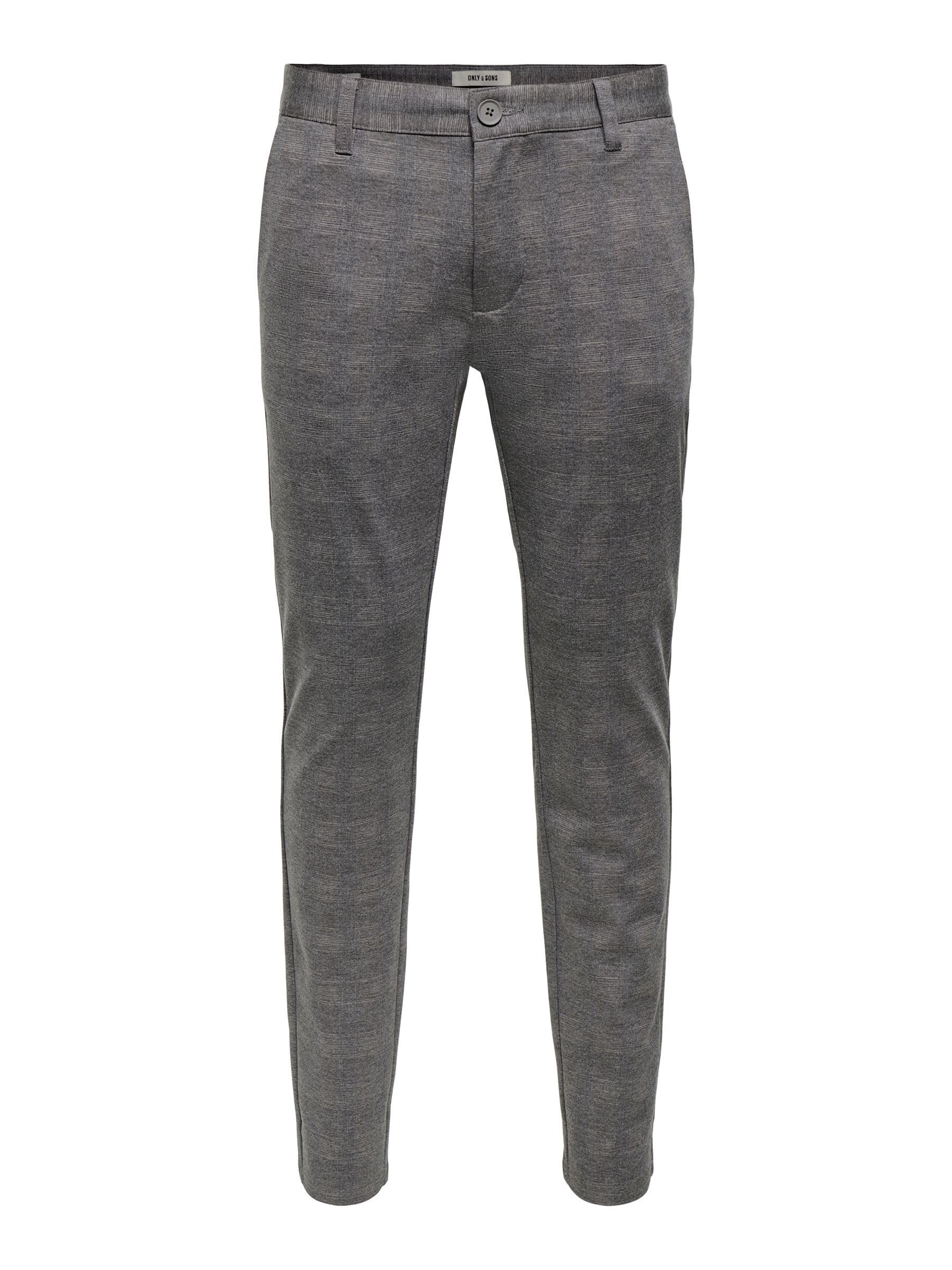 Only & Sons Onsmark Pantaloni uomo 32W/32L nero slim check
