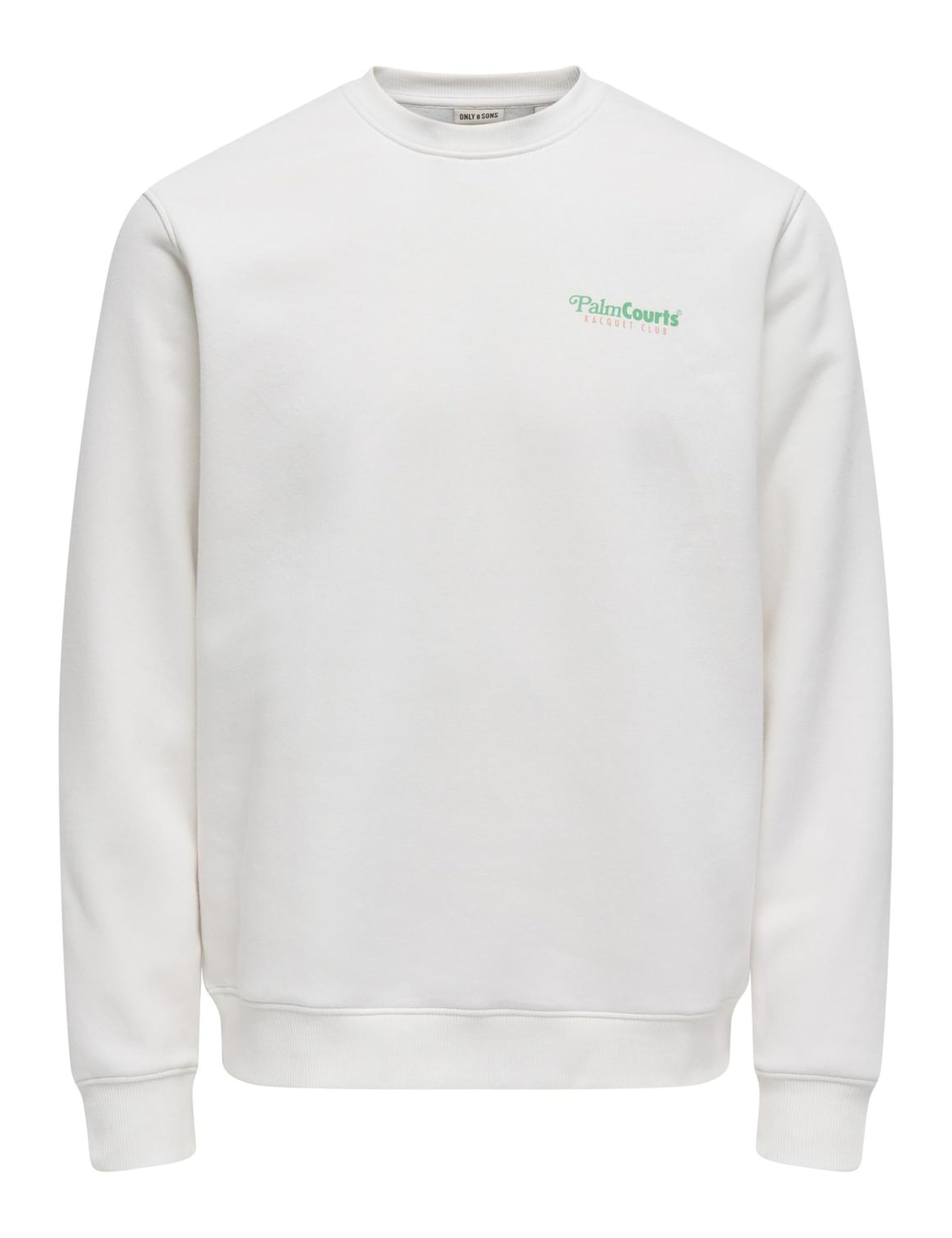 Only & Sons Onsten Reg LS Crew Felpa Uomo Nera