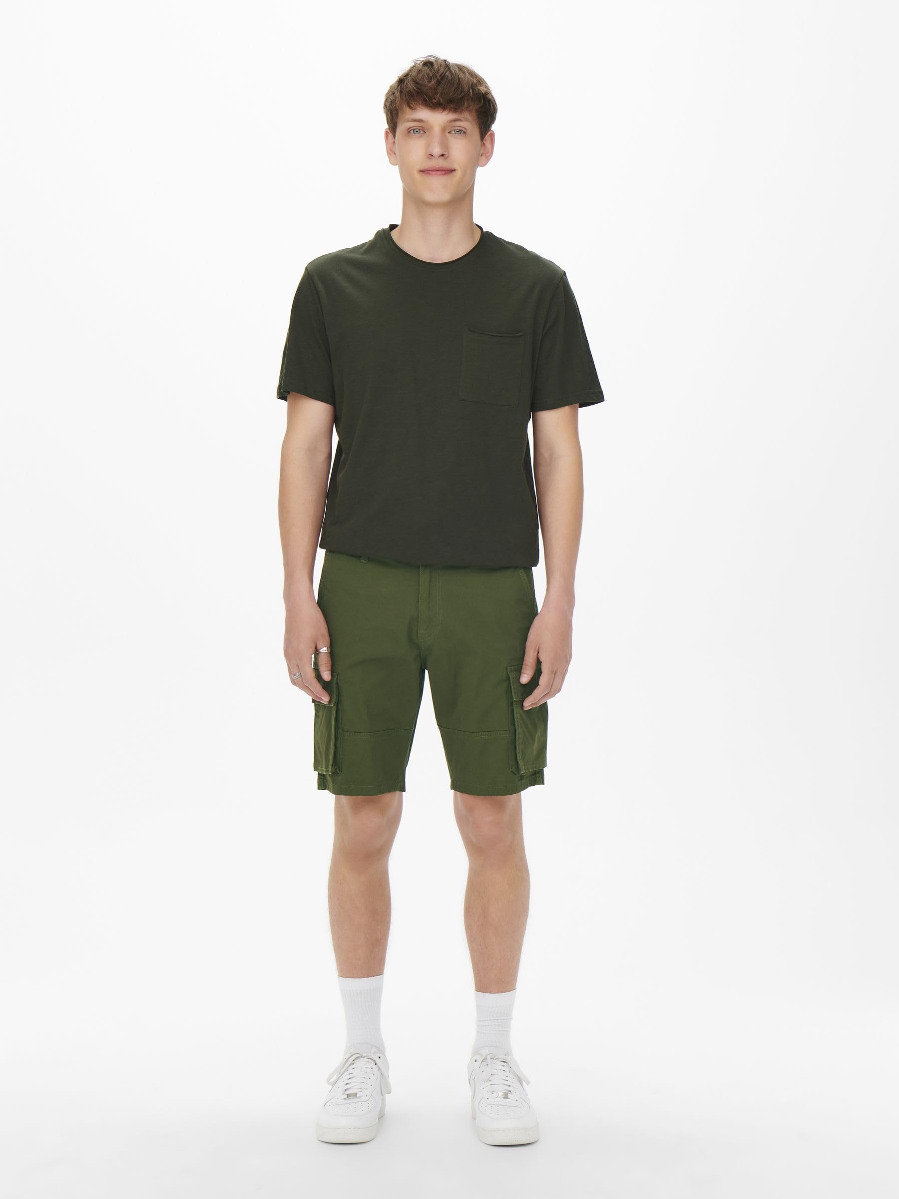 Only & Sons Pantaloncini Uomo Olive Night taglia L cargo