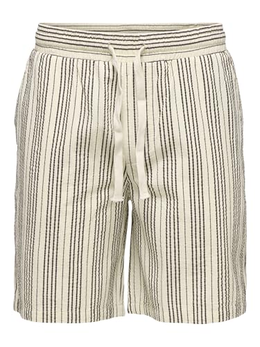 Only & Sons ONSCRUZ Shorts Uomo Seersucker Cotone