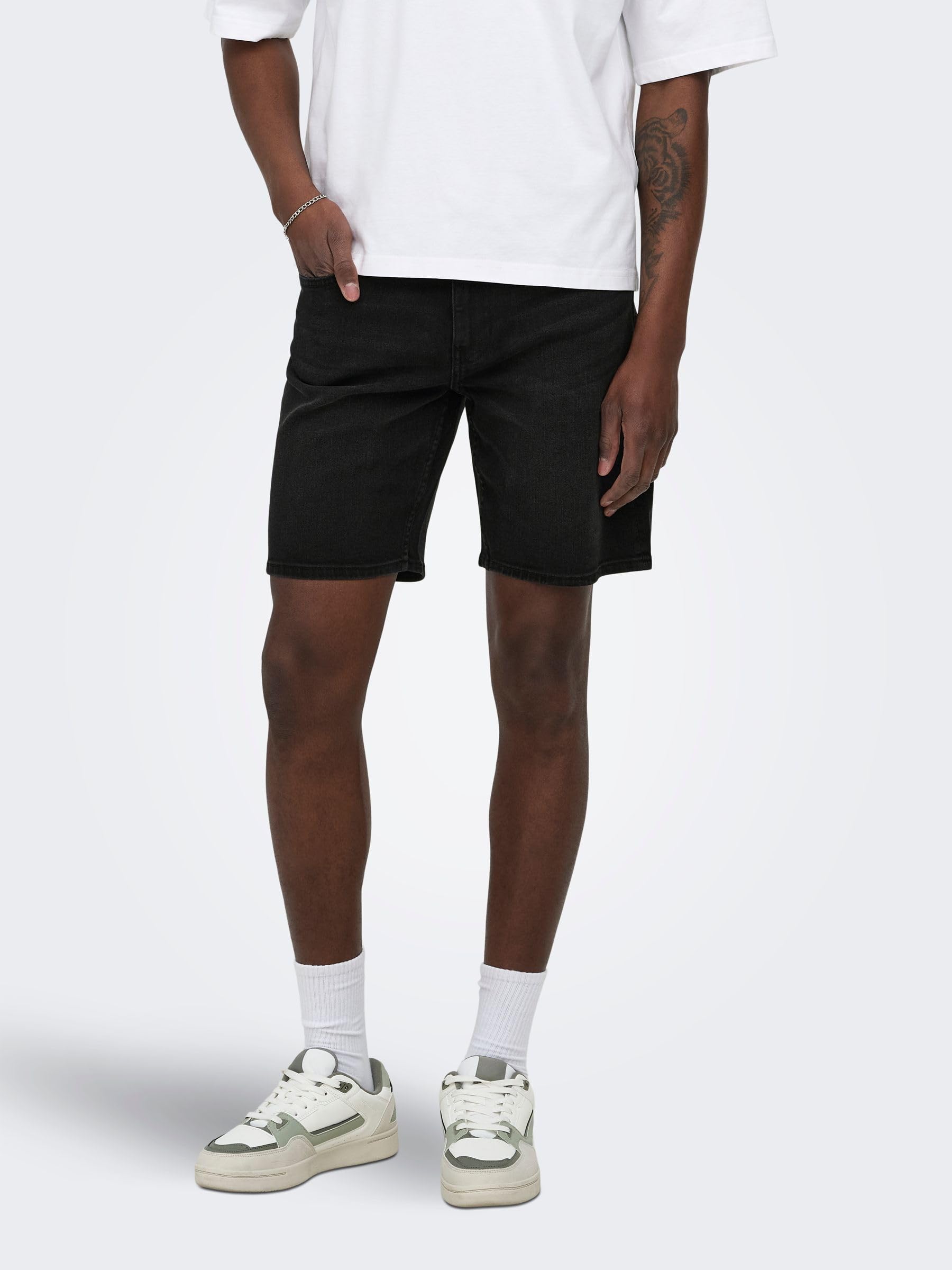 Only & Sons ONSWEFT Shorts Uomo Denim Regular Fit