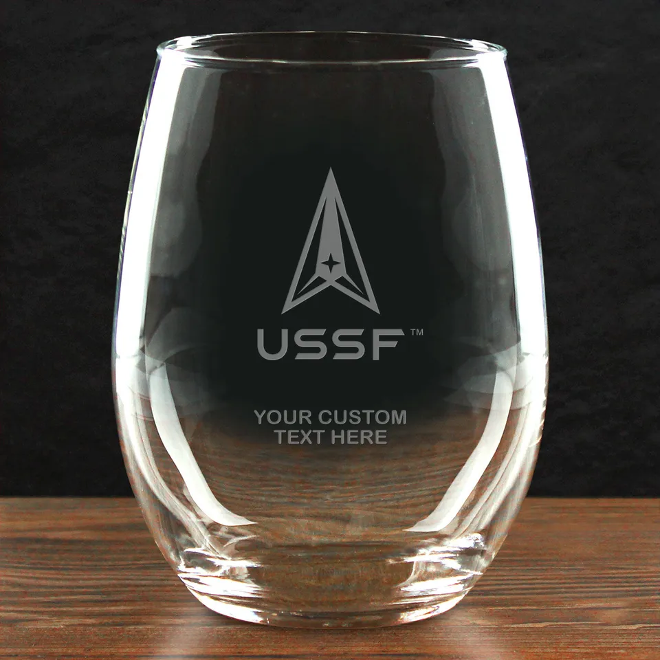 7.62 Design Space Force bicchiere vino senza stelo 21oz logo