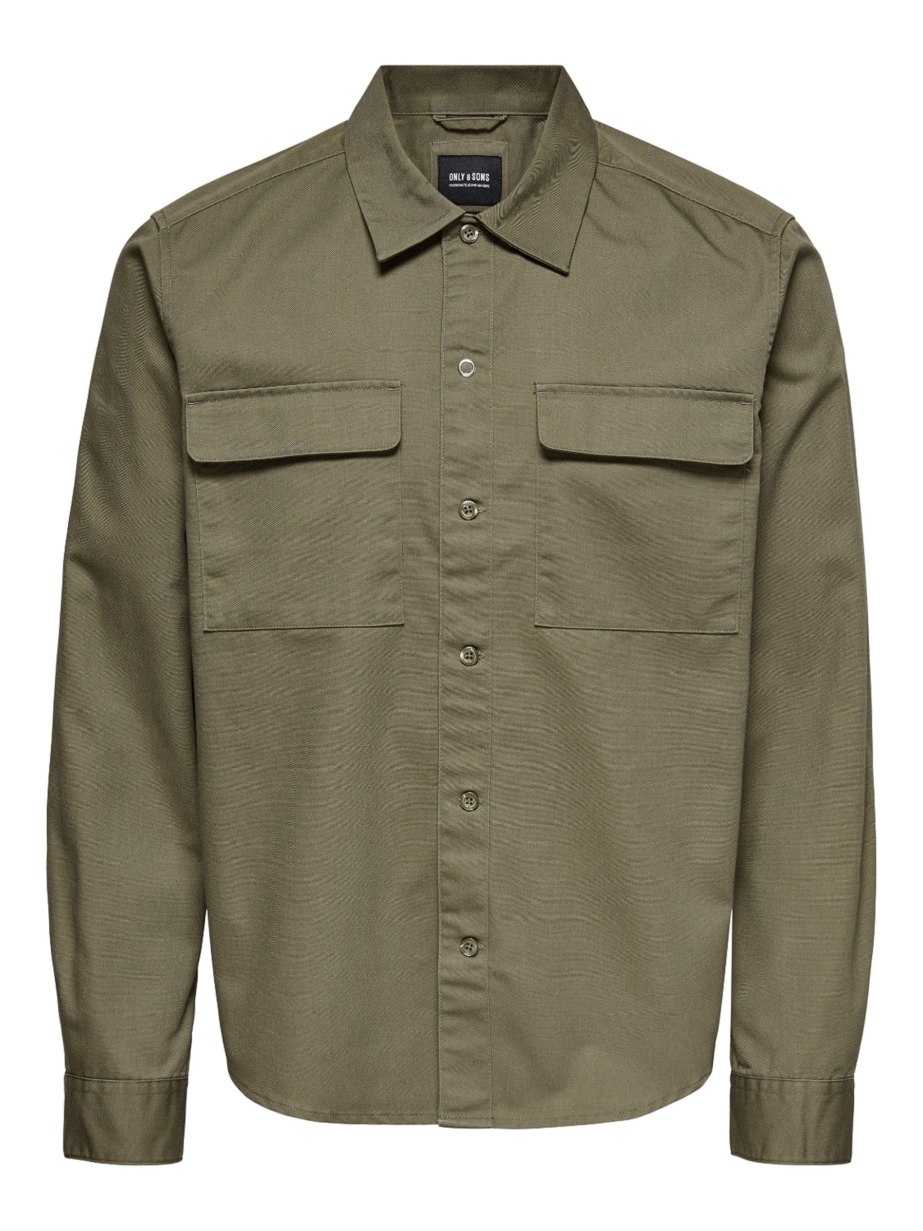 Only & Sons Onsmatti camicia overshirt twill maniche lunghe