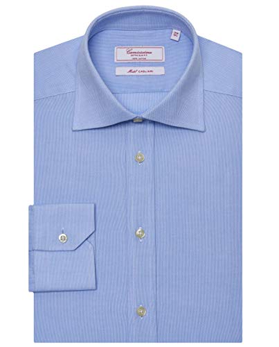 Camicissima Permanent camicia uomo azzurra extra slim