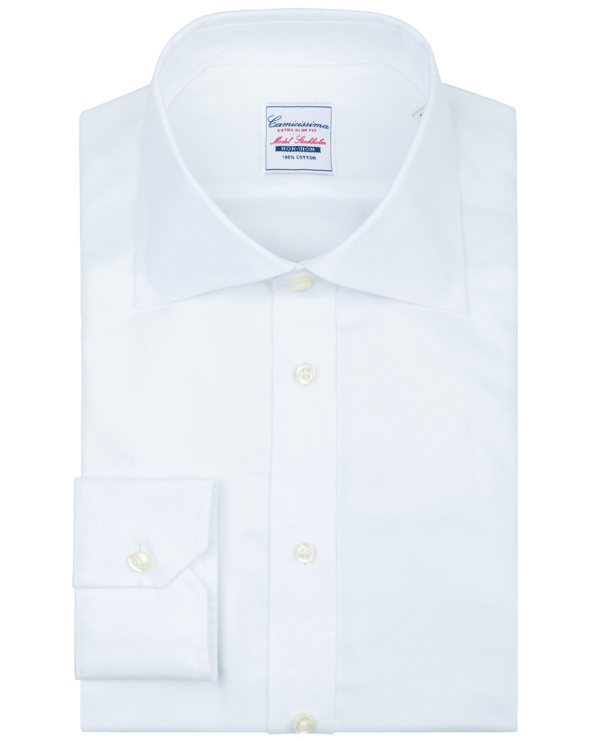 Camicissima Non Iron Stoccolma Camicia Bianca Extra Slim