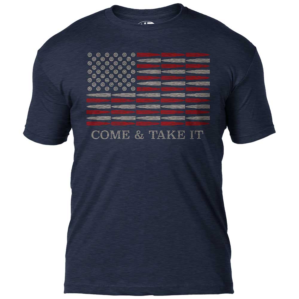7.62 Design Come & Take It maglietta uomo cotone blu navy Heather Navy