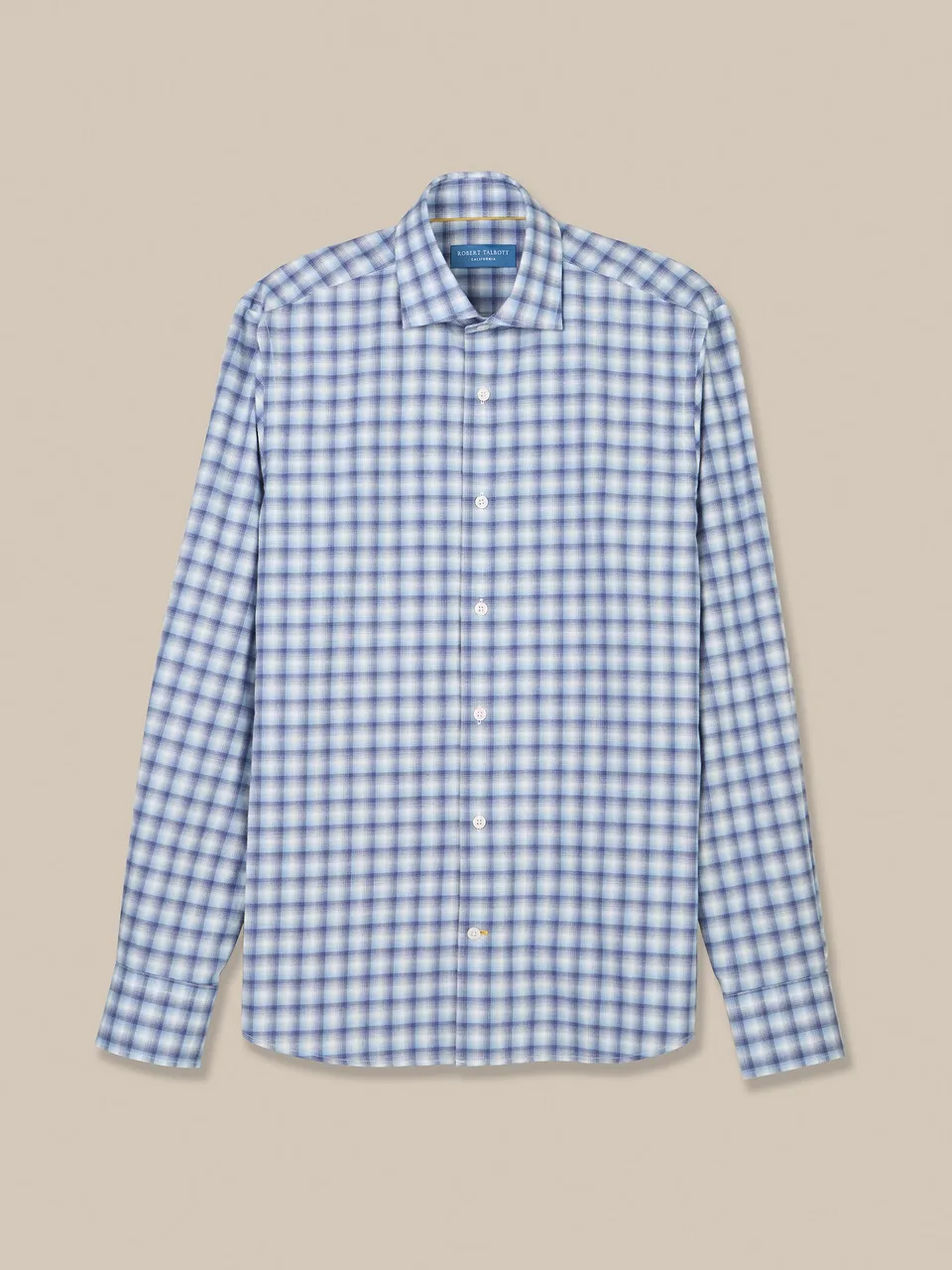 Robert Talbott Reynolds Camicia Uomo Quadri Blue Multi Leggera