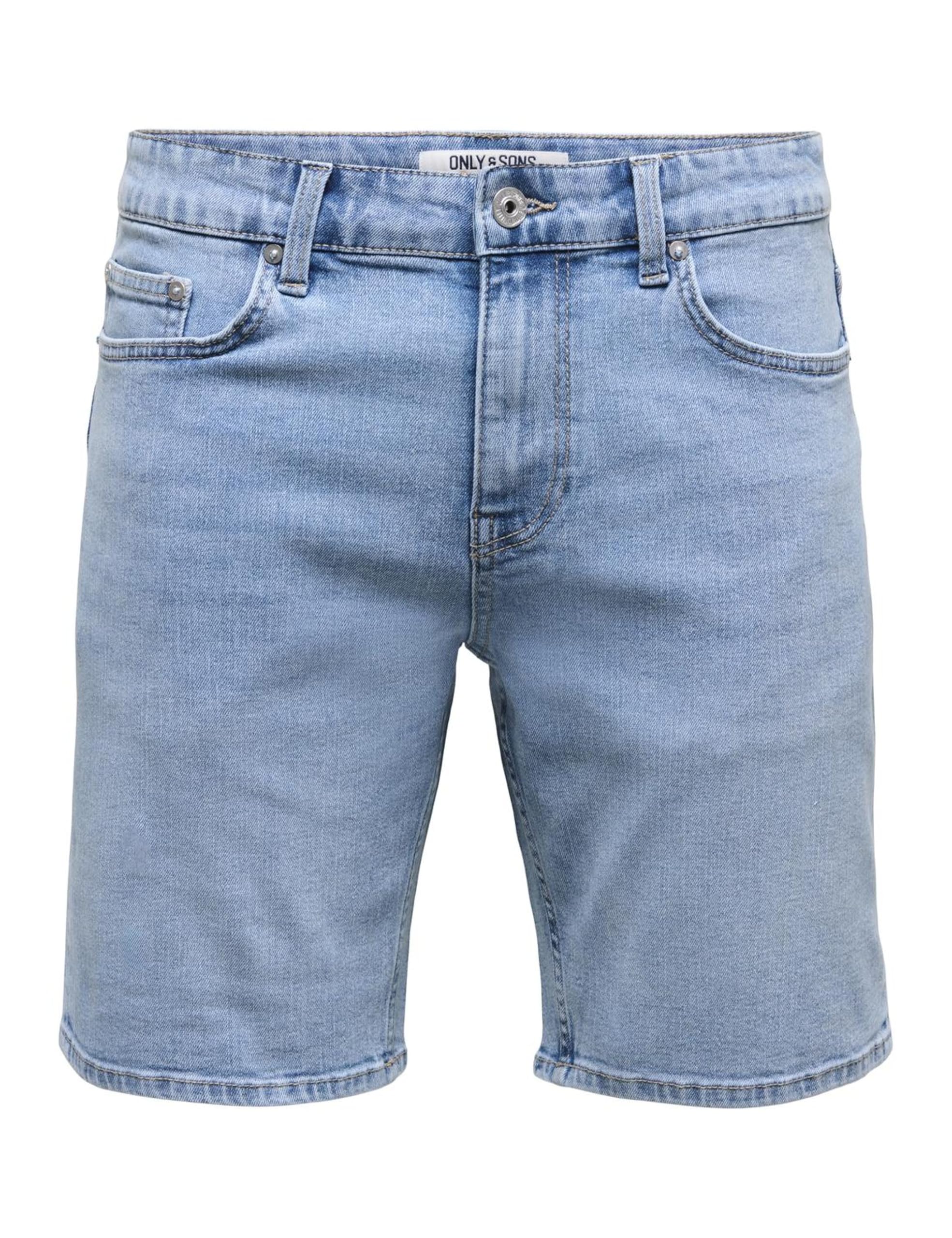 ONLY & SONS Onsweft Box Shorts Uomo XL Denim Grigio