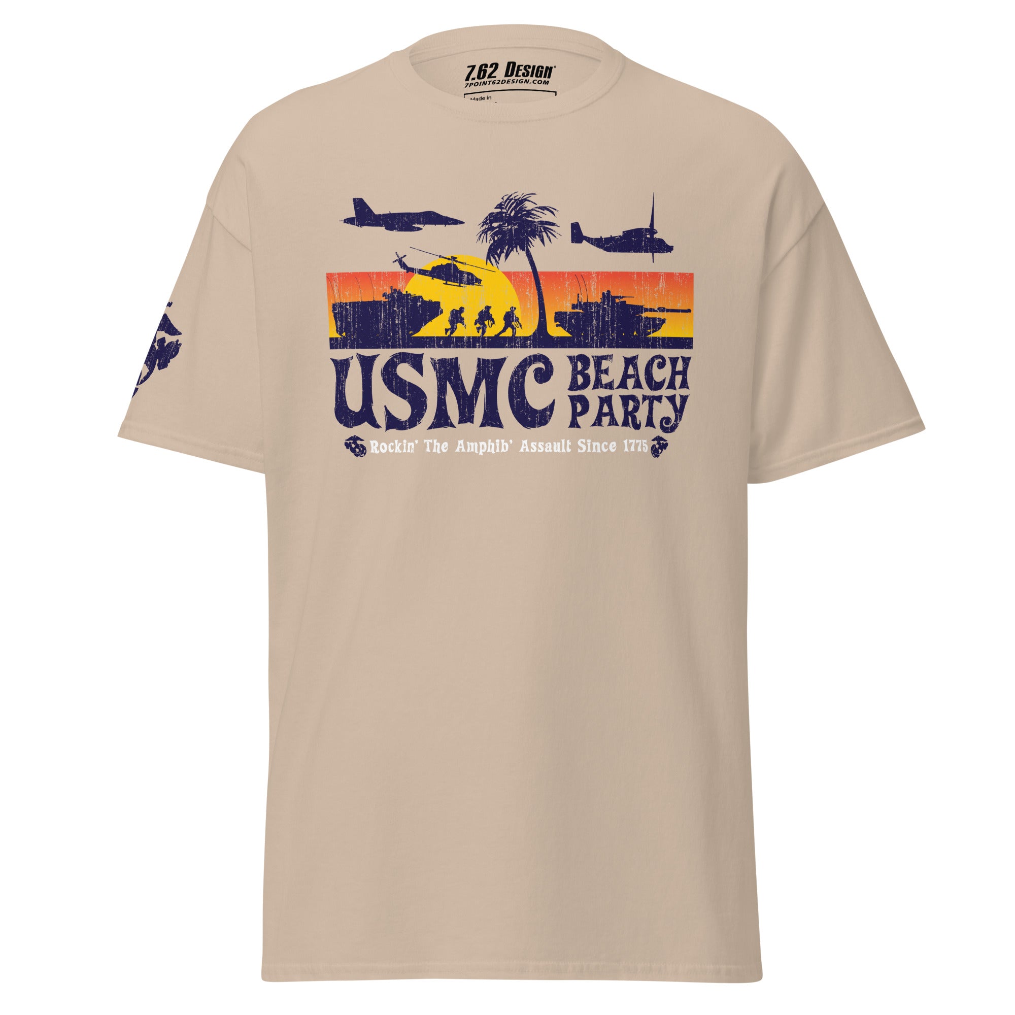 7.62 Design USMC Classic Beach Party maglietta verde militare
