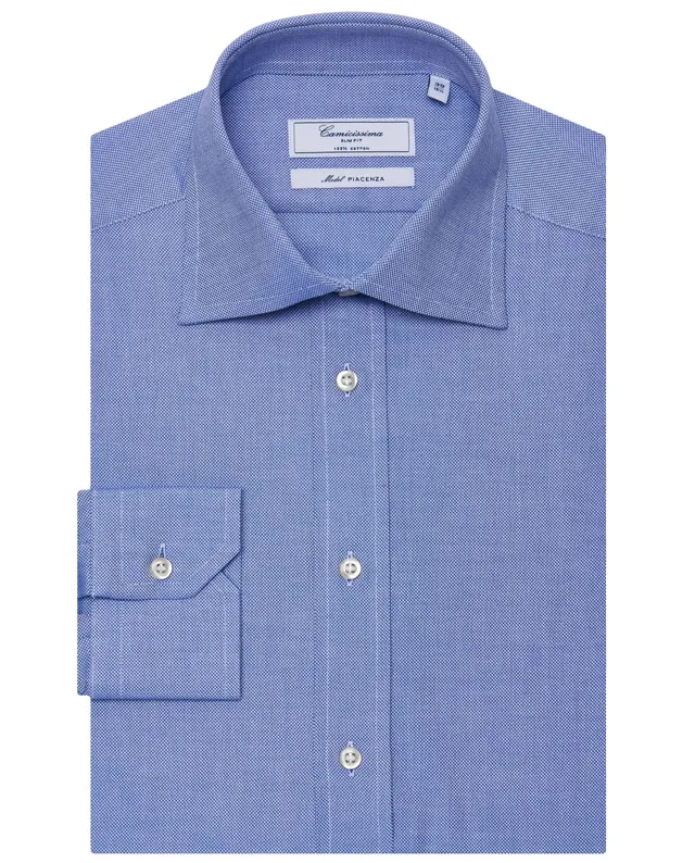 Camicissima Permanent Camicia Azzurra Slim Manica Lunga