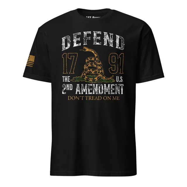 7.62 Design Defend 2nd Amendment maglietta uomo nera cotone