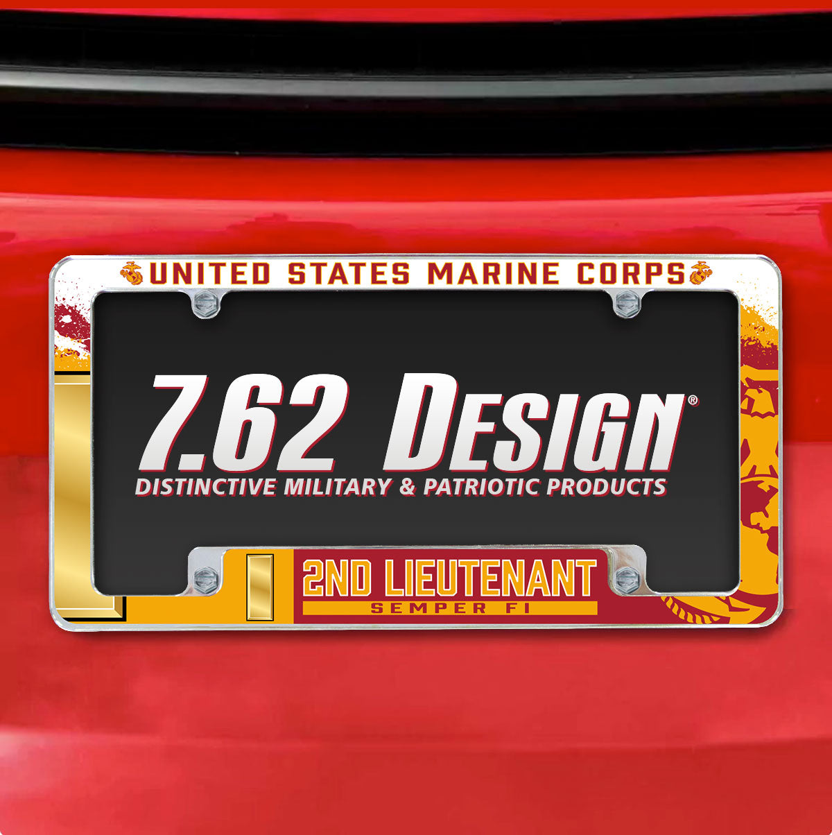 7.62 Design O-1 cornice targa cromata 15x31cm USMC