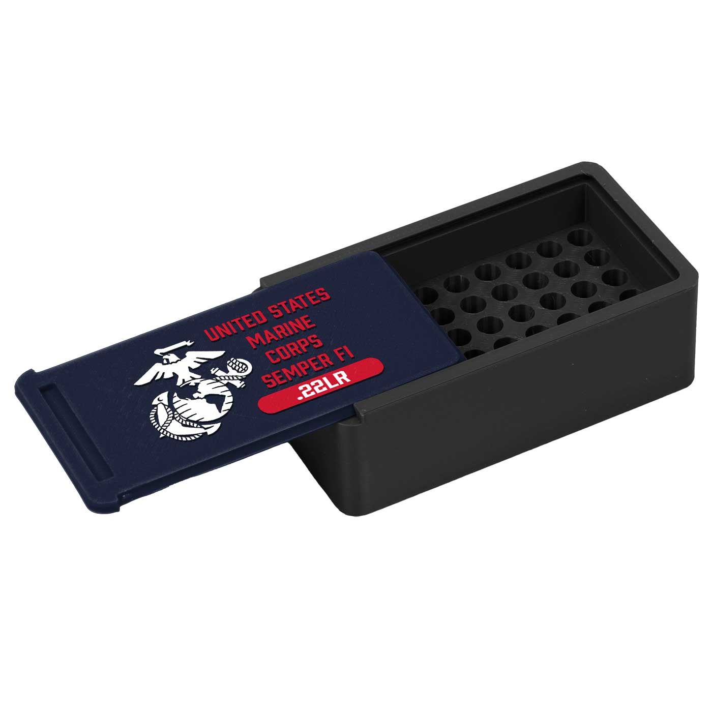 7.62 Design USMC Box Munizioni 9mm 50 Colpi PLA+ Semper Fi