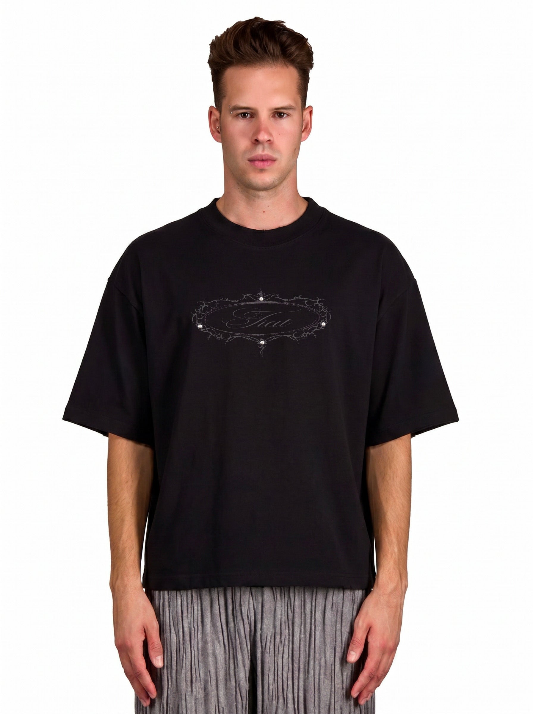 Tiat Rifugio Alchemical sigil black t-shirt nera uomo