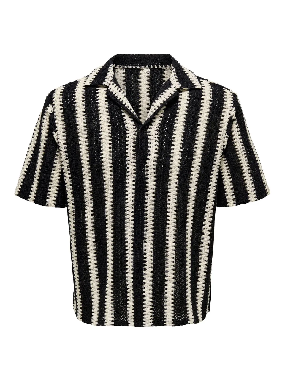 Only & Sons Onsdani Crochet Camicia Uomo XS Nero