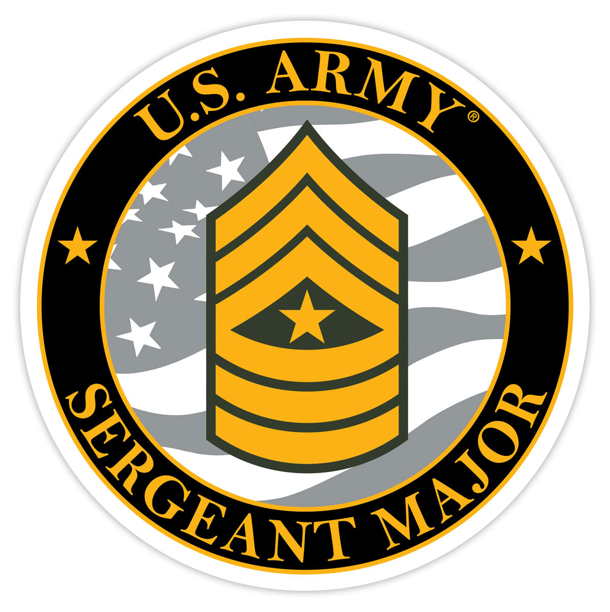 7.62 Design Automotive Products US Army E-9 Decal 3.5"