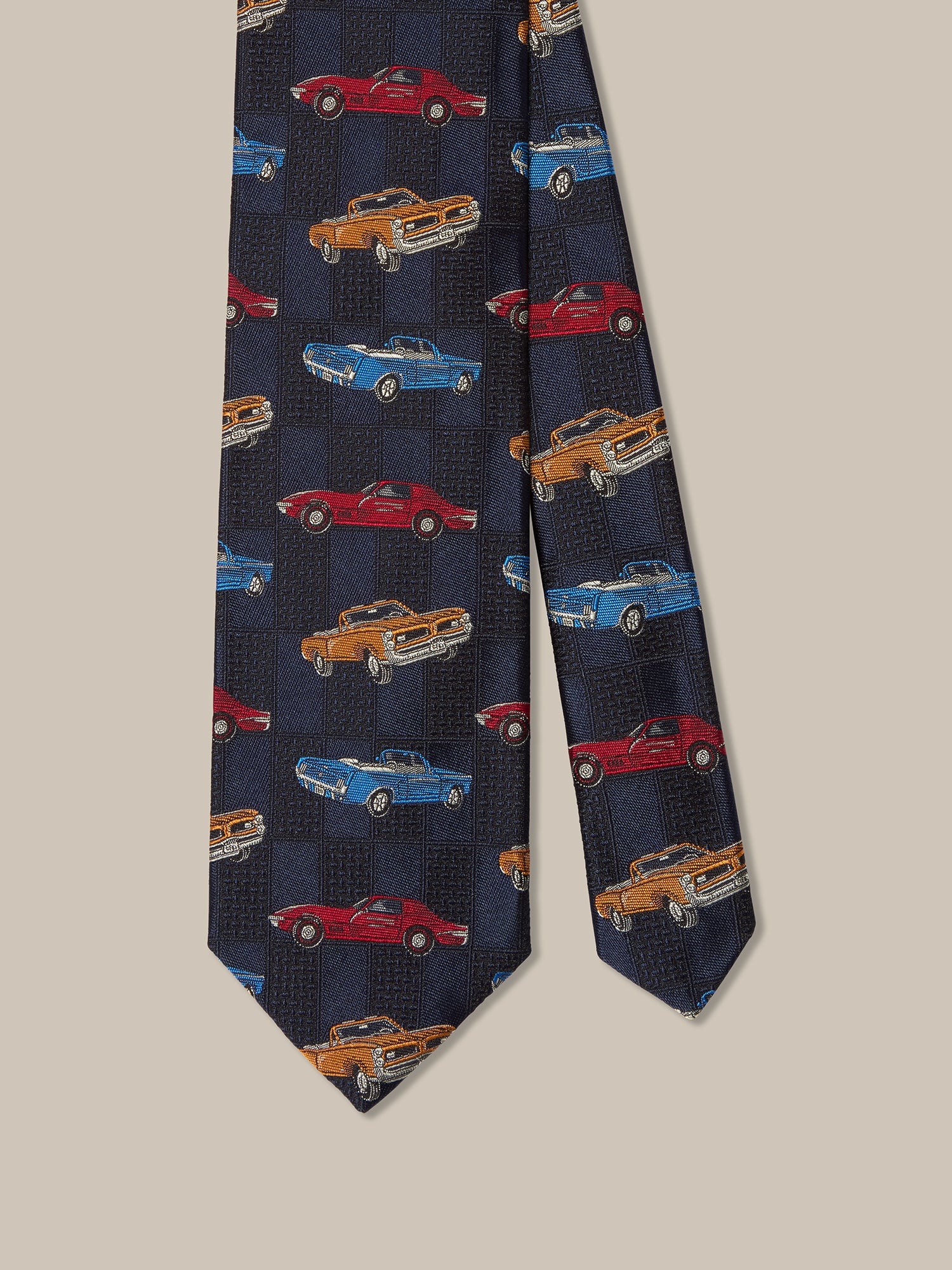 Robert Talbott Robert Cars Best of Class cravatta navy seta