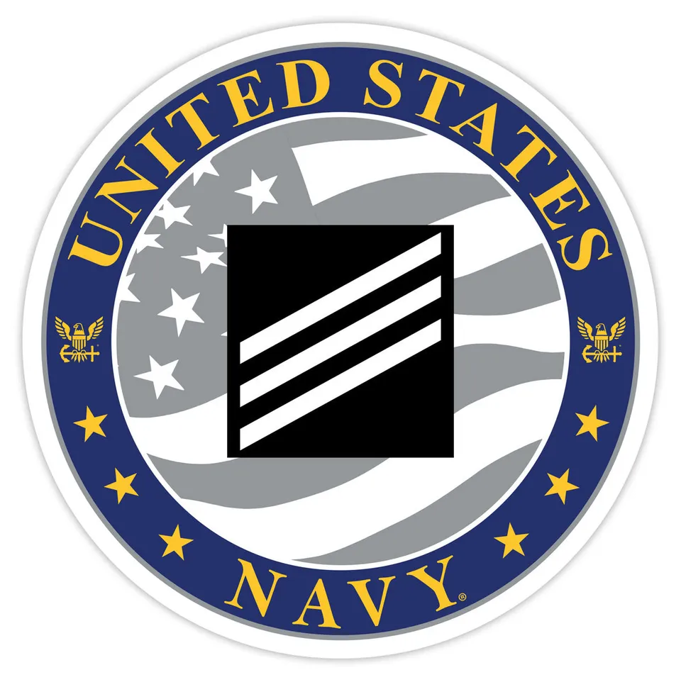 7.62 Design Decal US Navy E-3 Seaman Vinile 9cm