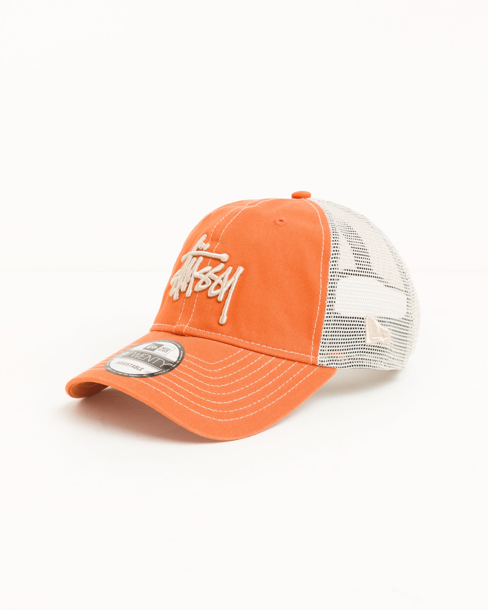 Stussy 9Twenty Washed Basic Trucker berretto tangerine