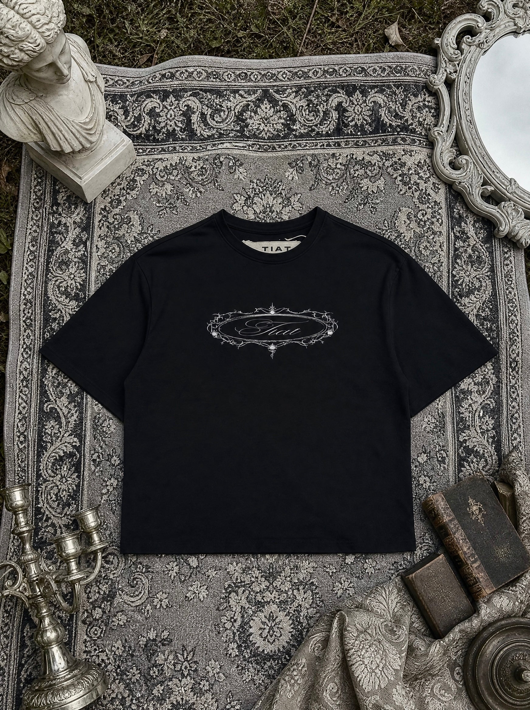 Tiat Il rifugio degli artisti Alchemical Sigil t-shirt nera cotone
