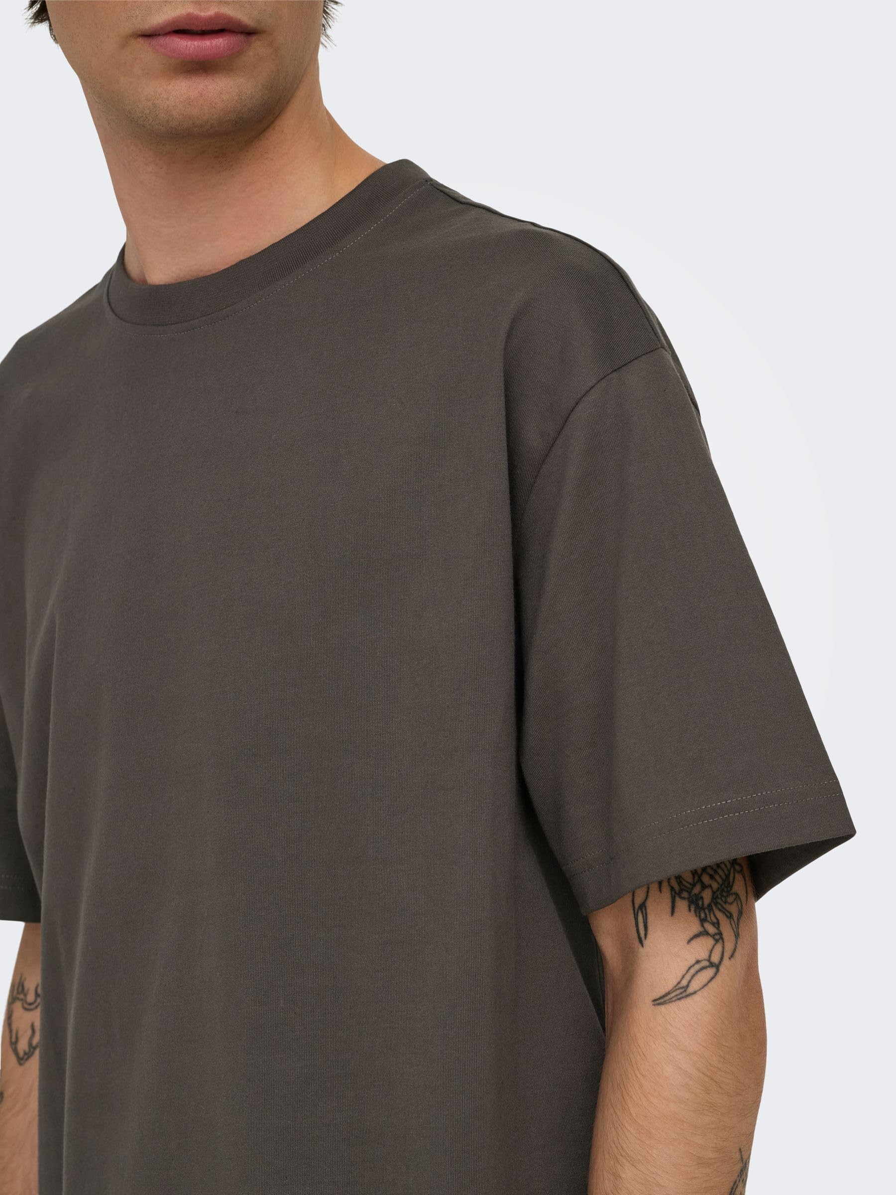Only & Sons Onsfred t-shirt marrone XL manica corta uomo
