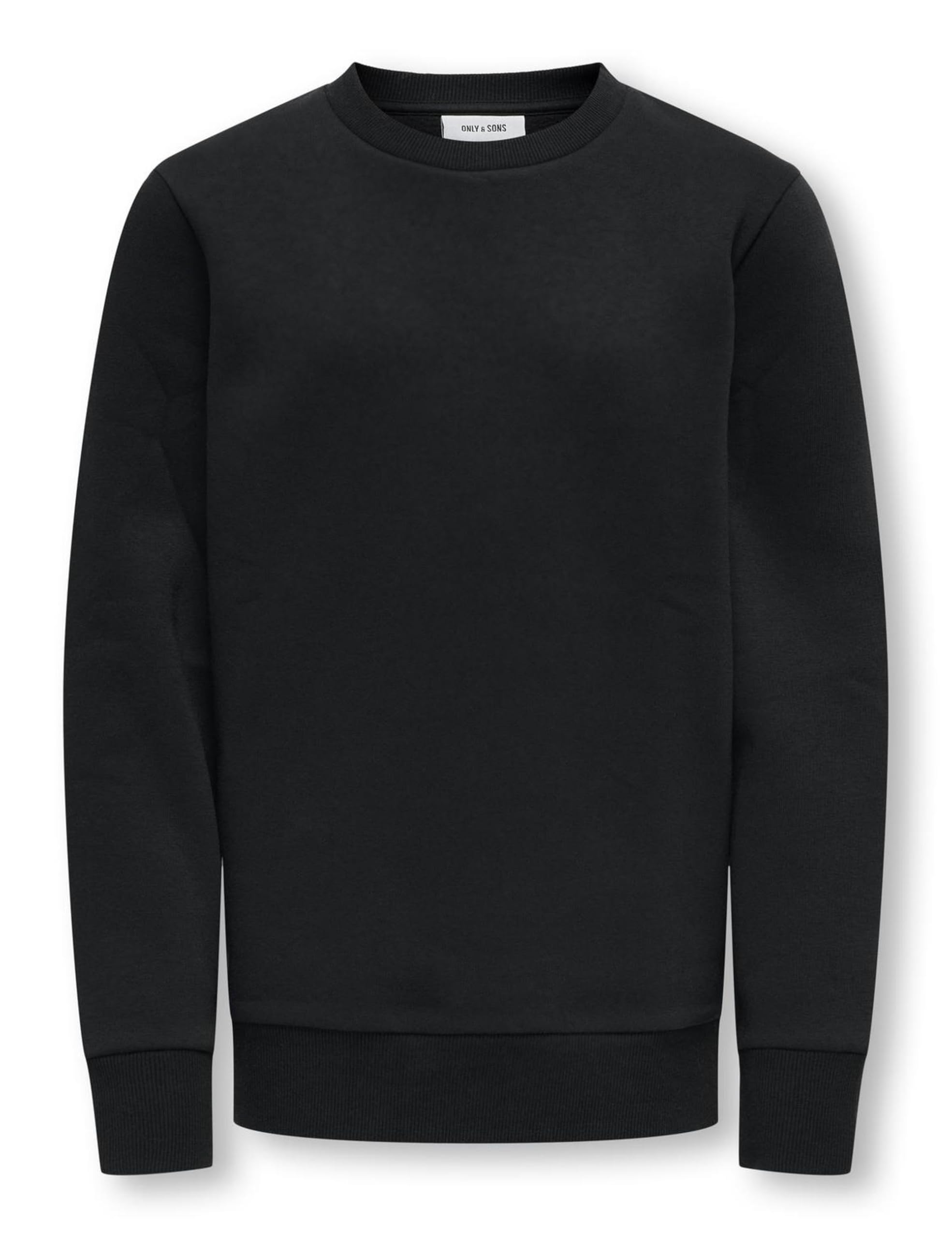 ONLY & SONS OSJCERES Felpa Uomo Girocollo Nero