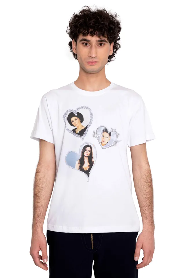 TRASHY CLOTHING Elissa T-Shirt maglietta bianca cotone