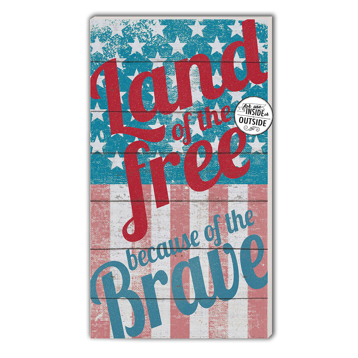 7.62 Design Land of the Free targa PVC 28x51cm