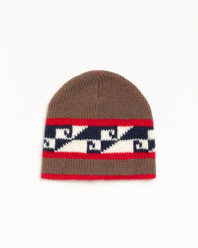 Stussy Headwear Waves Skullcap beanie marrone taglia unica lana