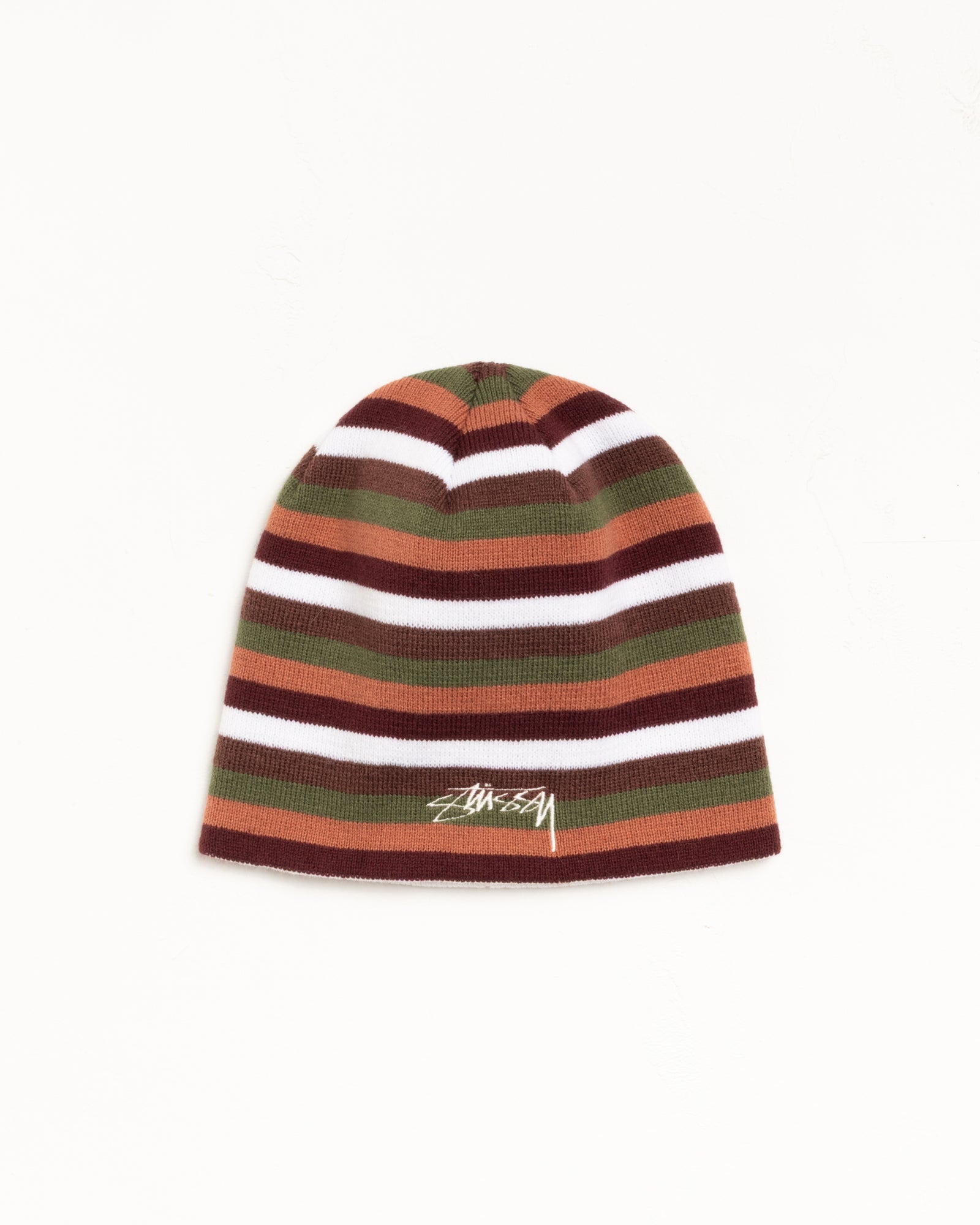 Stussy Skullcap Smoothstock berretto Brown a righe