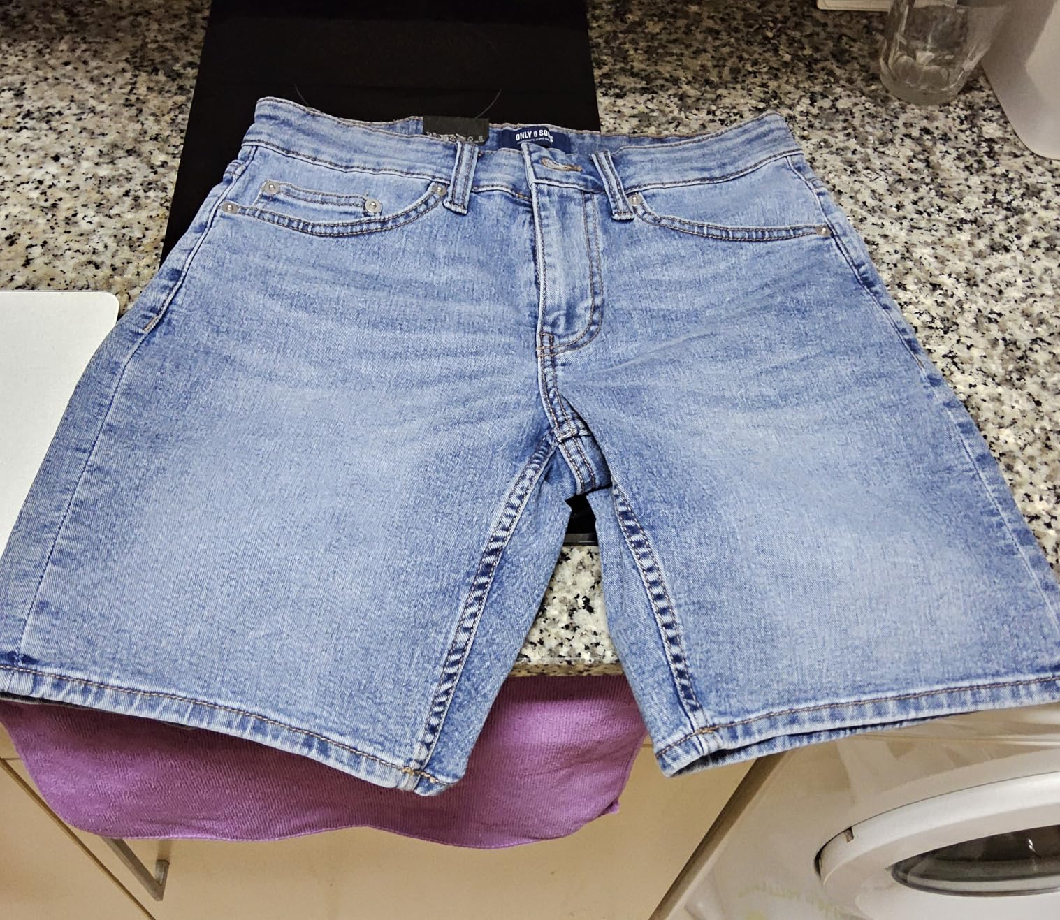 Only & Sons Pantaloncini Uomo Denim Azzurro M Cotone